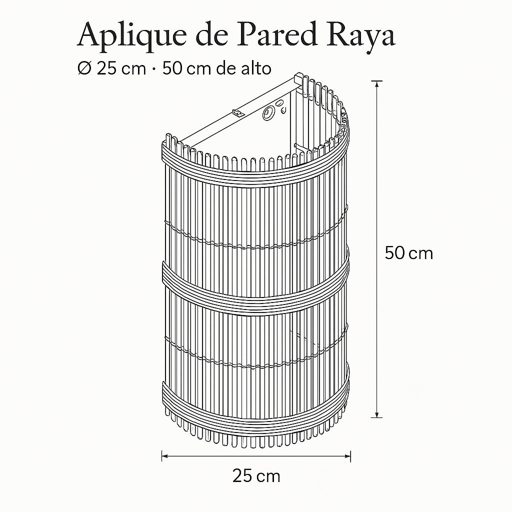 Aplique de Pared Raya