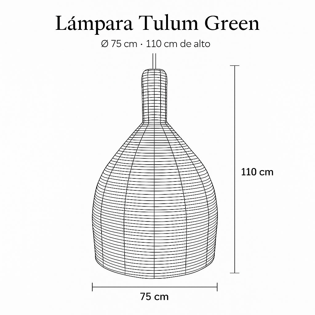 Lámpara Tulum Green