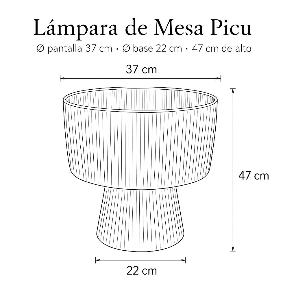 Lámpara de Mesa Picu