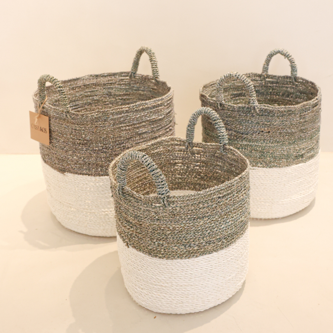 Canastos Munduk - Set x3 — deco artesanal de Bali | Casakos