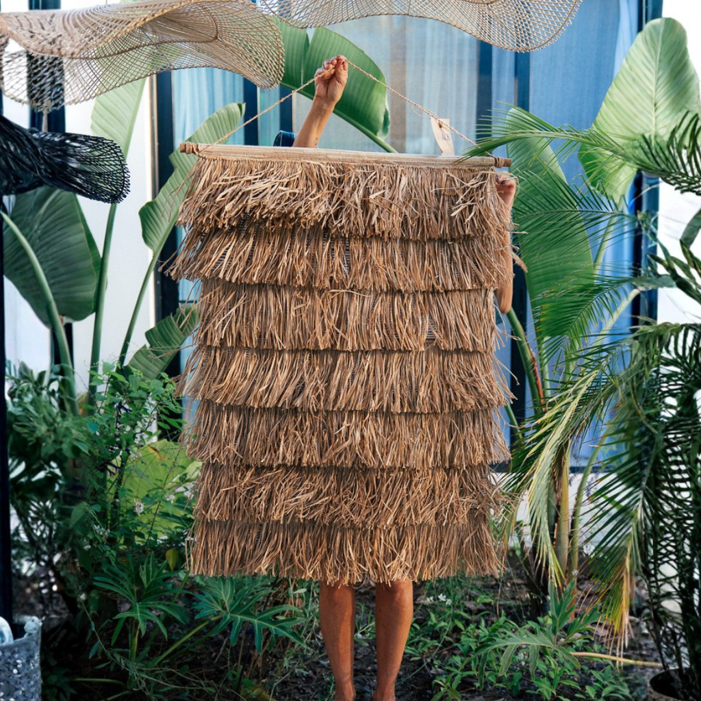 Wall deco Anak - Sisal — deco artesanal de Bali | Casakos