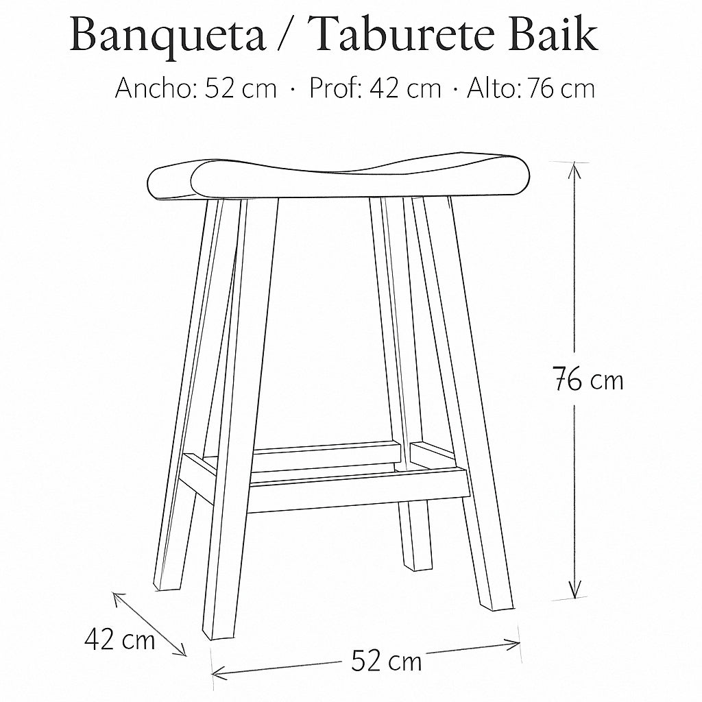 Banqueta / Taburete Baik