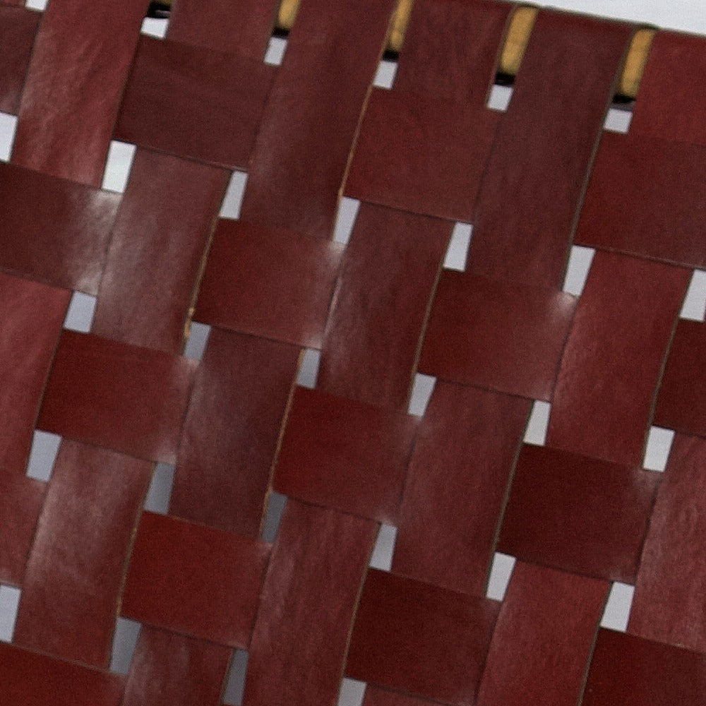 Butaca Tali Cuero Rojo — detalle del material