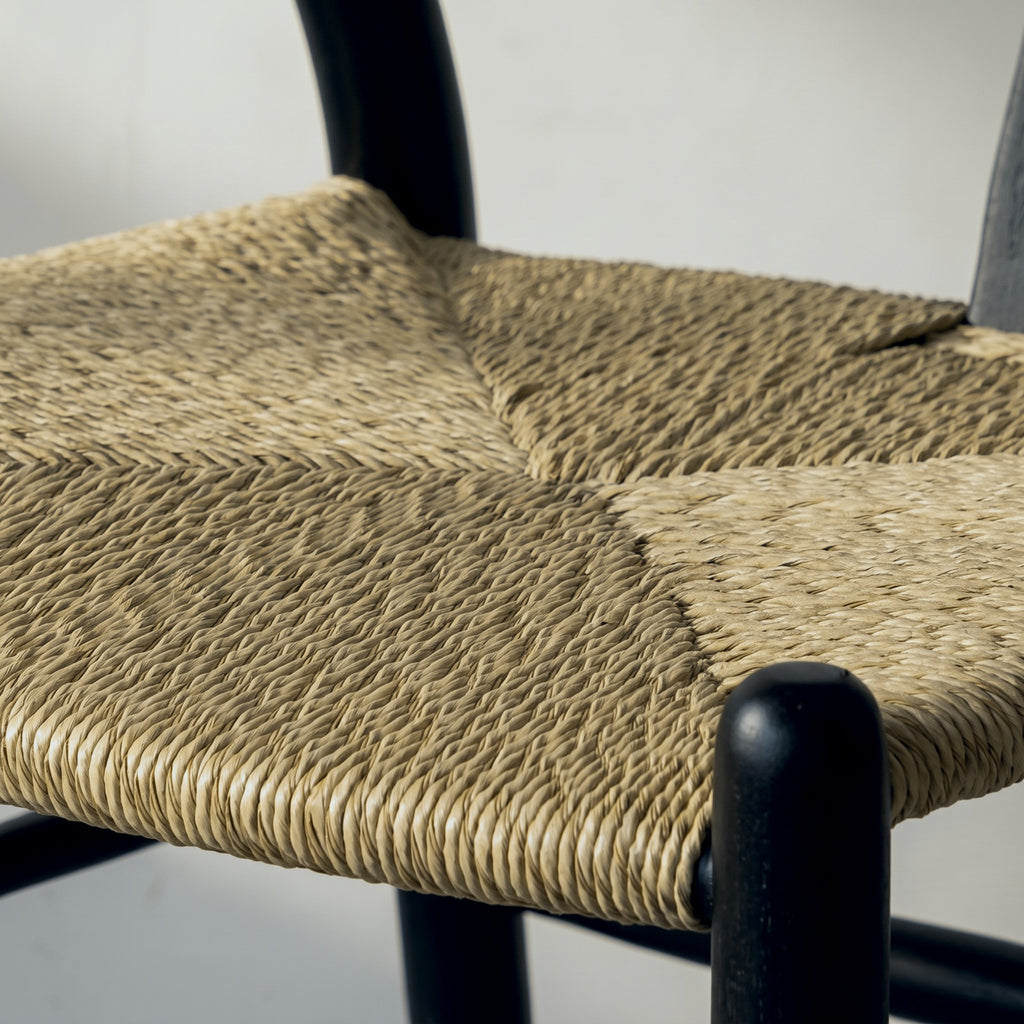 Silla Moa Negra — detalle del material