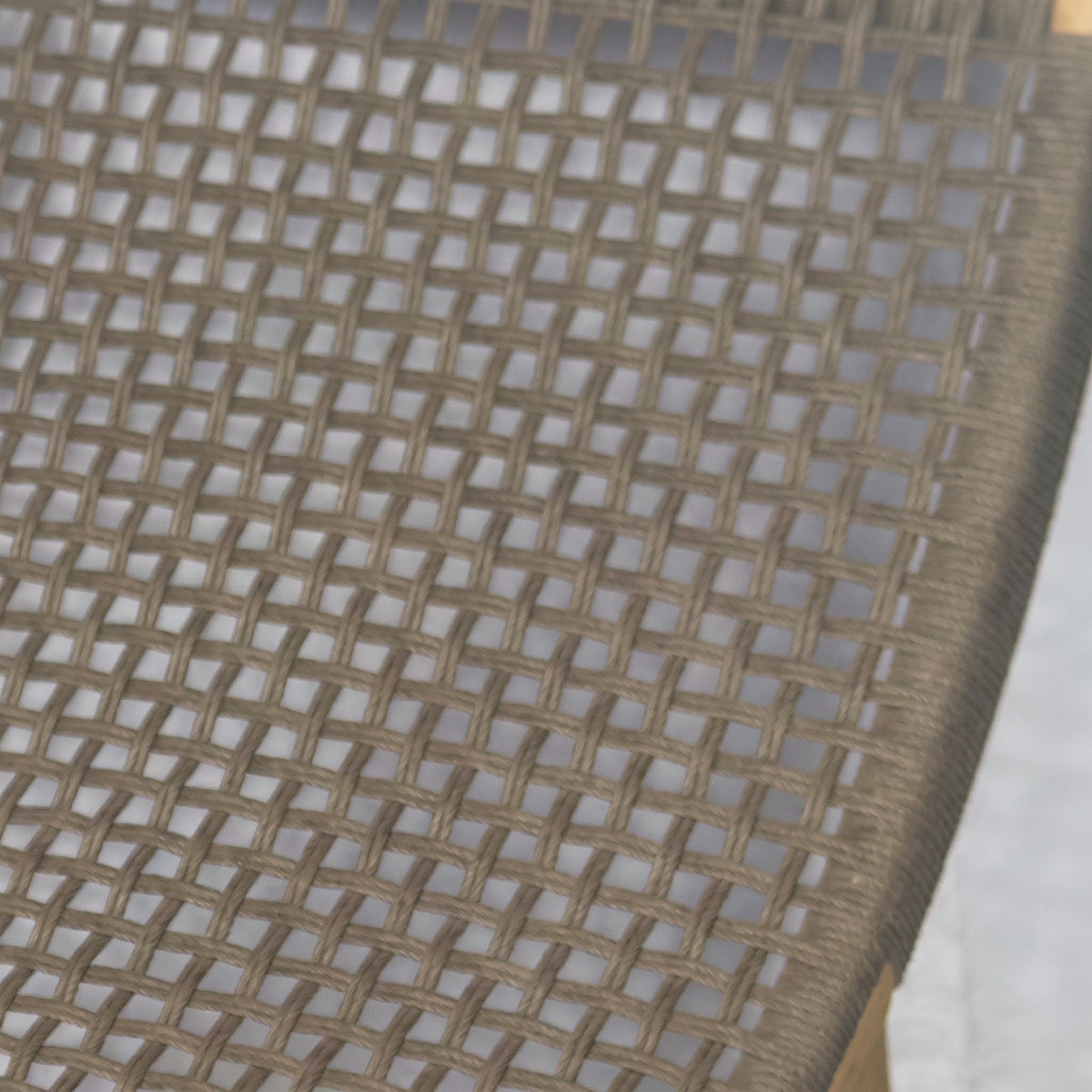 Reposera Mara Chocolate — detalle del material