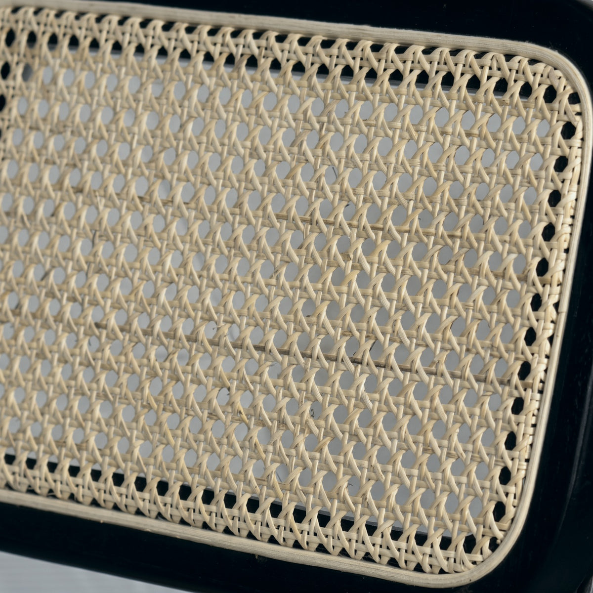 Silla Viena Negra — detalle del material