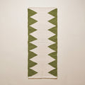 Pasillera Verde Seco y Blanco